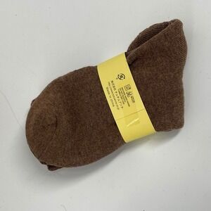 Tutuanna Ankle Socks Low Cut Knit Brown Solid One Size New with Tags